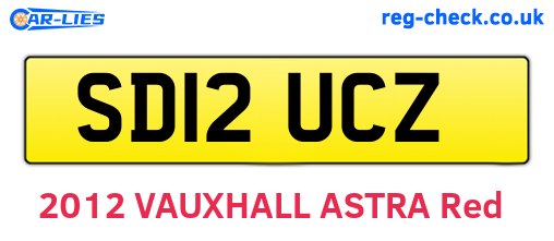 SD12UCZ are the vehicle registration plates.