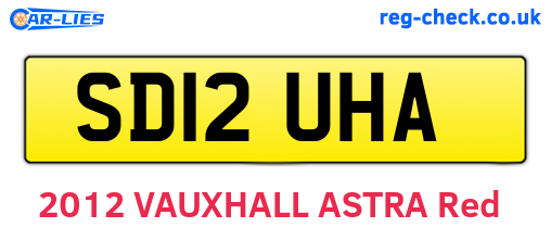 SD12UHA are the vehicle registration plates.