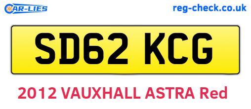 SD62KCG are the vehicle registration plates.