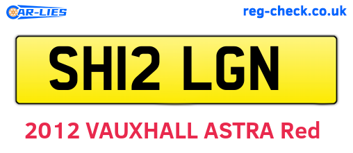SH12LGN are the vehicle registration plates.