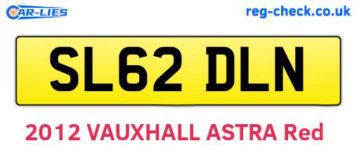 SL62DLN are the vehicle registration plates.