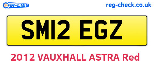 SM12EGZ are the vehicle registration plates.