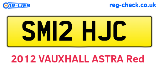SM12HJC are the vehicle registration plates.