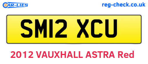 SM12XCU are the vehicle registration plates.
