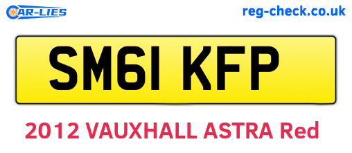 SM61KFP are the vehicle registration plates.