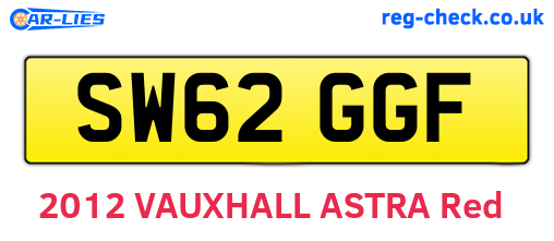 SW62GGF are the vehicle registration plates.