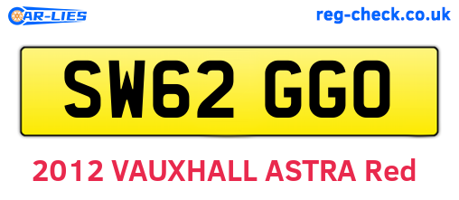 SW62GGO are the vehicle registration plates.