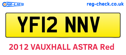 YF12NNV are the vehicle registration plates.