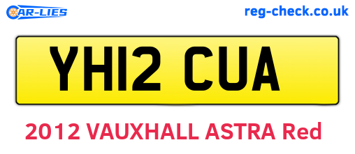 YH12CUA are the vehicle registration plates.