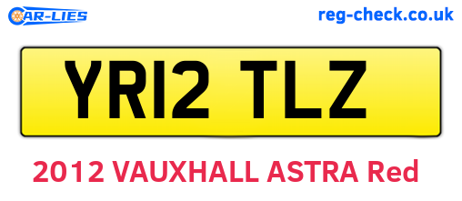 YR12TLZ are the vehicle registration plates.