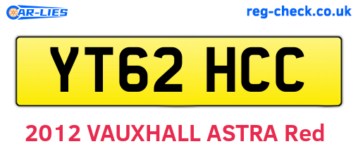 YT62HCC are the vehicle registration plates.