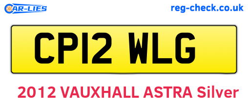 CP12WLG are the vehicle registration plates.