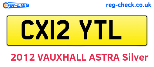 CX12YTL are the vehicle registration plates.