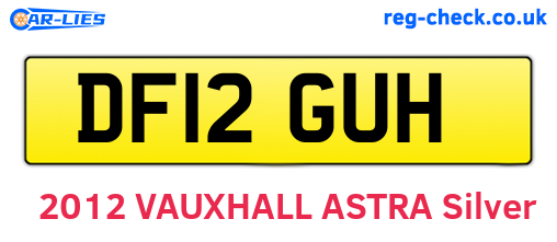 DF12GUH are the vehicle registration plates.