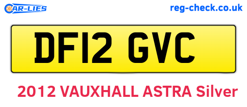 DF12GVC are the vehicle registration plates.
