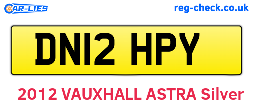 DN12HPY are the vehicle registration plates.