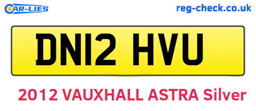 DN12HVU are the vehicle registration plates.
