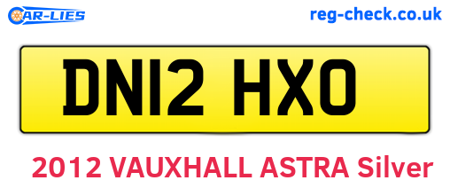 DN12HXO are the vehicle registration plates.