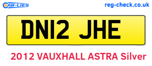 DN12JHE are the vehicle registration plates.