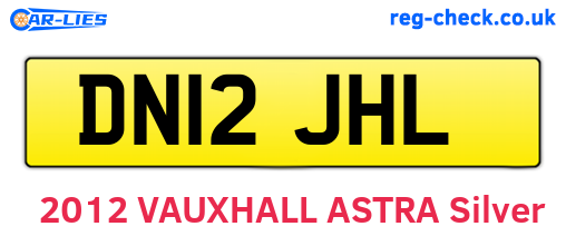 DN12JHL are the vehicle registration plates.