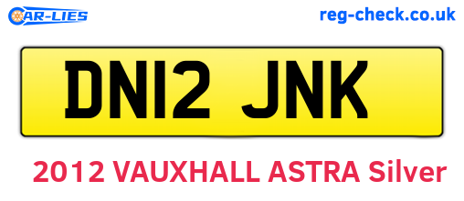 DN12JNK are the vehicle registration plates.