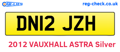 DN12JZH are the vehicle registration plates.