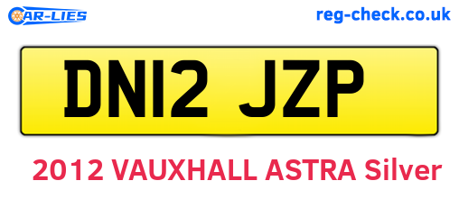 DN12JZP are the vehicle registration plates.