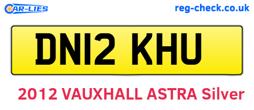 DN12KHU are the vehicle registration plates.