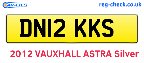 DN12KKS are the vehicle registration plates.