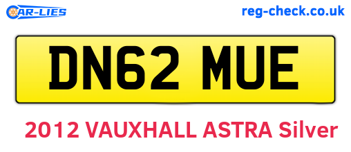 DN62MUE are the vehicle registration plates.