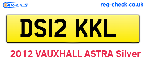 DS12KKL are the vehicle registration plates.