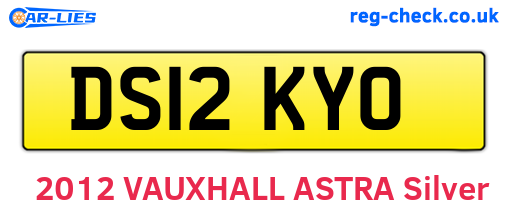 DS12KYO are the vehicle registration plates.