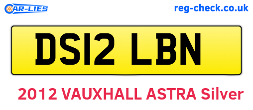 DS12LBN are the vehicle registration plates.