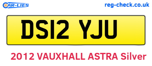 DS12YJU are the vehicle registration plates.