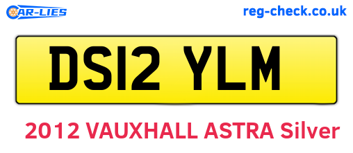 DS12YLM are the vehicle registration plates.