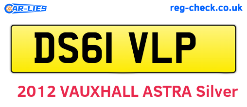 DS61VLP are the vehicle registration plates.