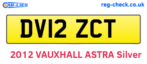 DV12ZCT are the vehicle registration plates.