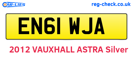 EN61WJA are the vehicle registration plates.