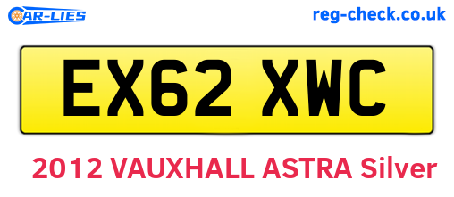 EX62XWC are the vehicle registration plates.