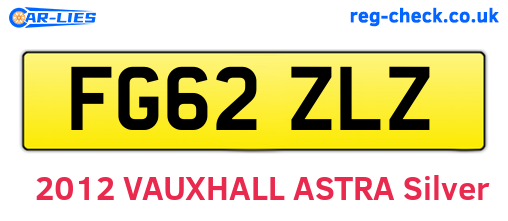 FG62ZLZ are the vehicle registration plates.