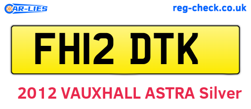 FH12DTK are the vehicle registration plates.