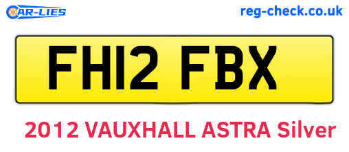 FH12FBX are the vehicle registration plates.