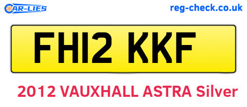 FH12KKF are the vehicle registration plates.
