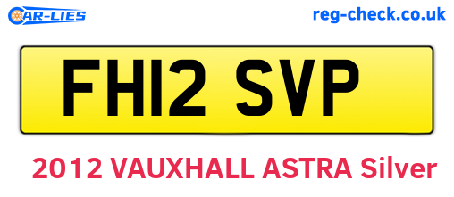 FH12SVP are the vehicle registration plates.