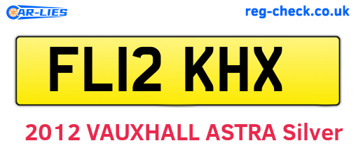 FL12KHX are the vehicle registration plates.