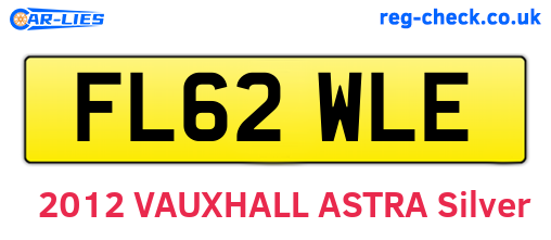 FL62WLE are the vehicle registration plates.