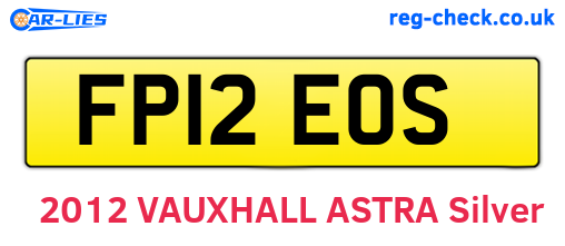 FP12EOS are the vehicle registration plates.