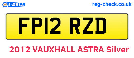 FP12RZD are the vehicle registration plates.