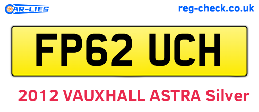 FP62UCH are the vehicle registration plates.