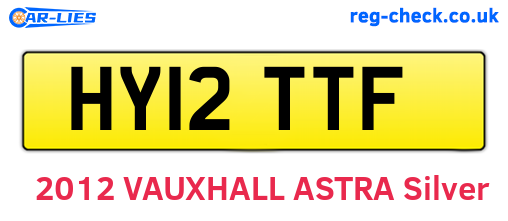 HY12TTF are the vehicle registration plates.